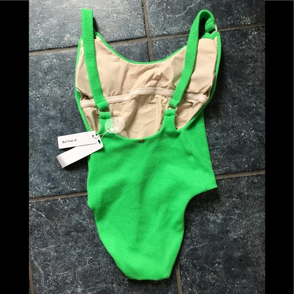 NWT Anthropologie PilyQ Hailey one piece swim L